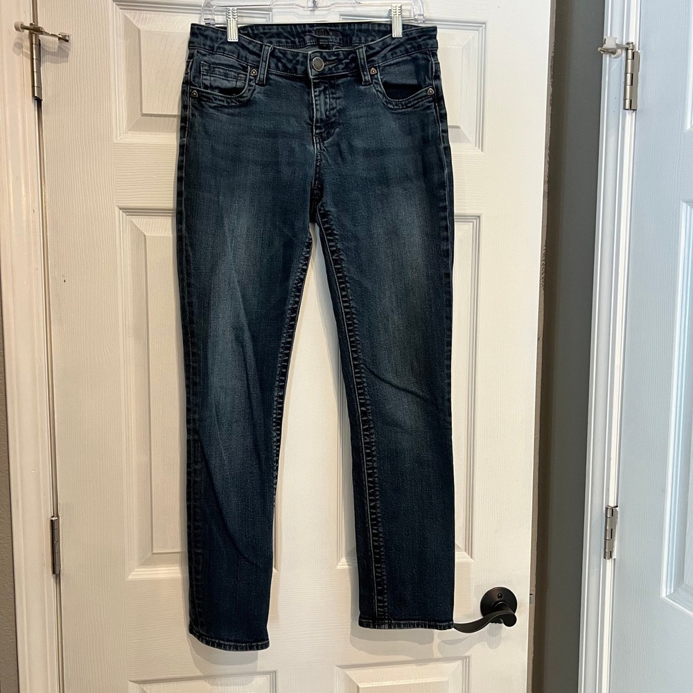 Kut from the Kloth Diana Straight Leg Jeans Dark Wash Denim Blue 6